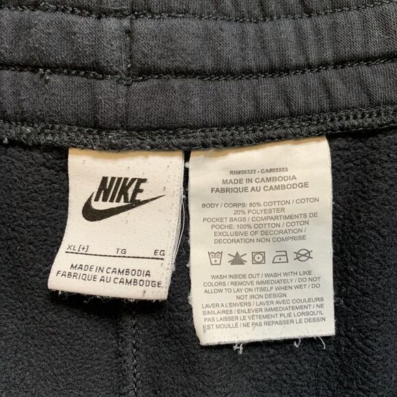 Nike Jogger Big Boy Youth XL Extra Large Black Fleece Lined Sportswear Sweatpant - Picture 6 of 12